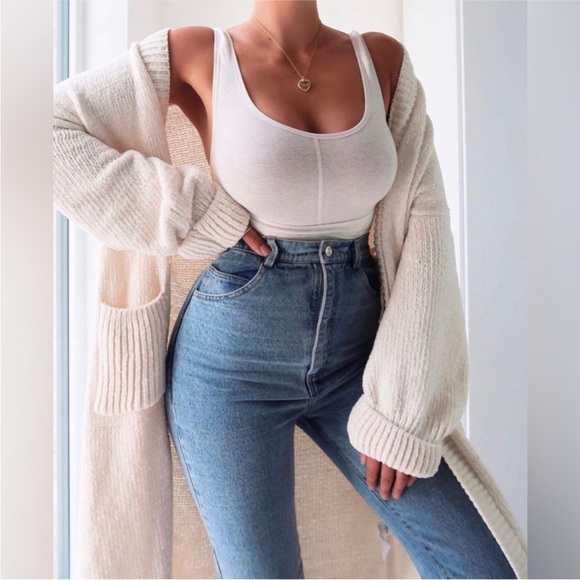 House of CB celine chenille slouchy cardigan size M - Picture 13 of 13